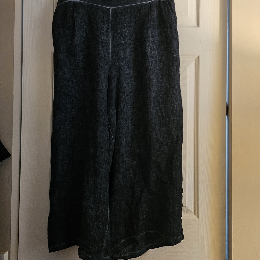 NWT blue Inizio Hand-Dyed linen pants by Porto LLC sz XL